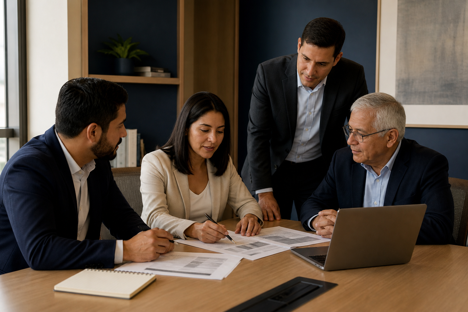 Equipo de LegalGor en una reunión de asesoría